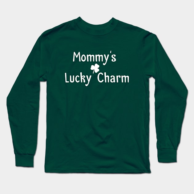 Mommy's Lucky Charm Long Sleeve T-Shirt by hoopoe